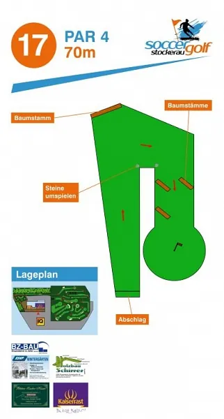 Plan vom Spielfeld - Soccergolf Stockerau