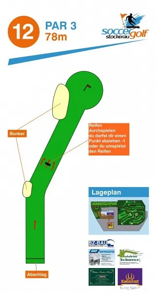Plan vom Spielfeld - Soccergolf Stockerau