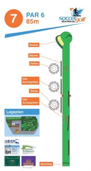 Plan vom Spielfeld - Soccergolf Stockerau