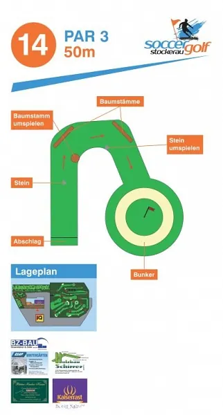 Plan vom Spielfeld - Soccergolf Stockerau