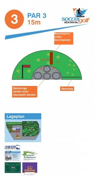 Plan vom Spielfeld - Soccergolf Stockerau